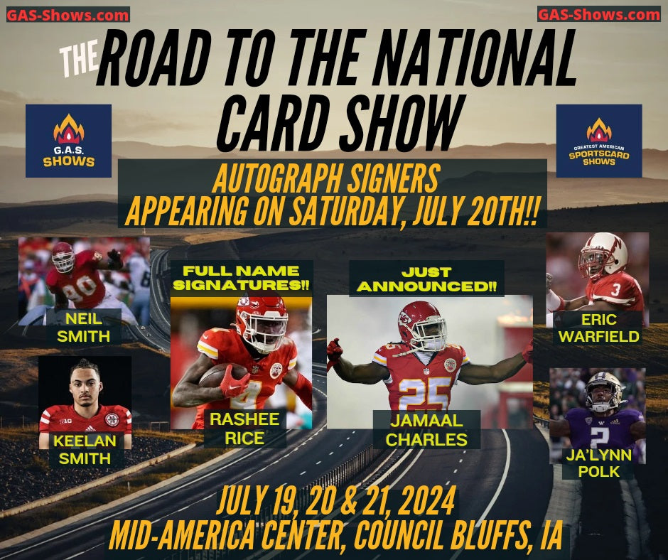 ROAD TO THE NATIONAL SPORTS SHOW - July 20 - COUNCIL BLUFFS IOWA - PUBLIC AUTOGRAPH TICKETS