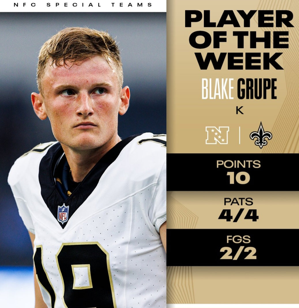 BLAKE GRUPE SAINTS KICKER PUBLIC AUTOGRAPH APPEARANCE